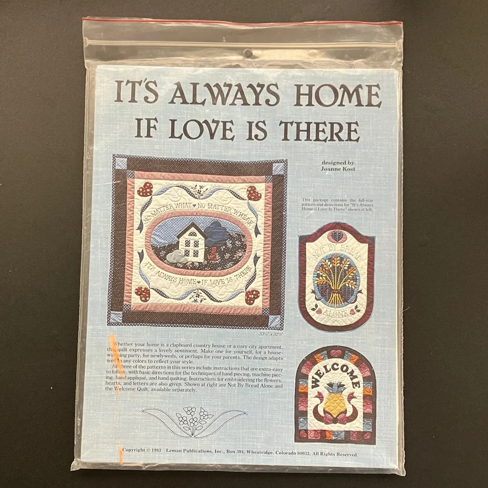 Vintage Quilt Pattern Cozy Homemade Quilting 1983 80s Fabric Arts Instructions